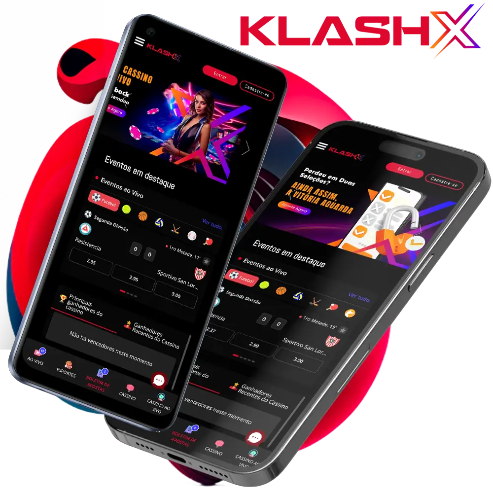 O KlashX ainda não oferece um aplicativo móvel, mas há um site móvel.
