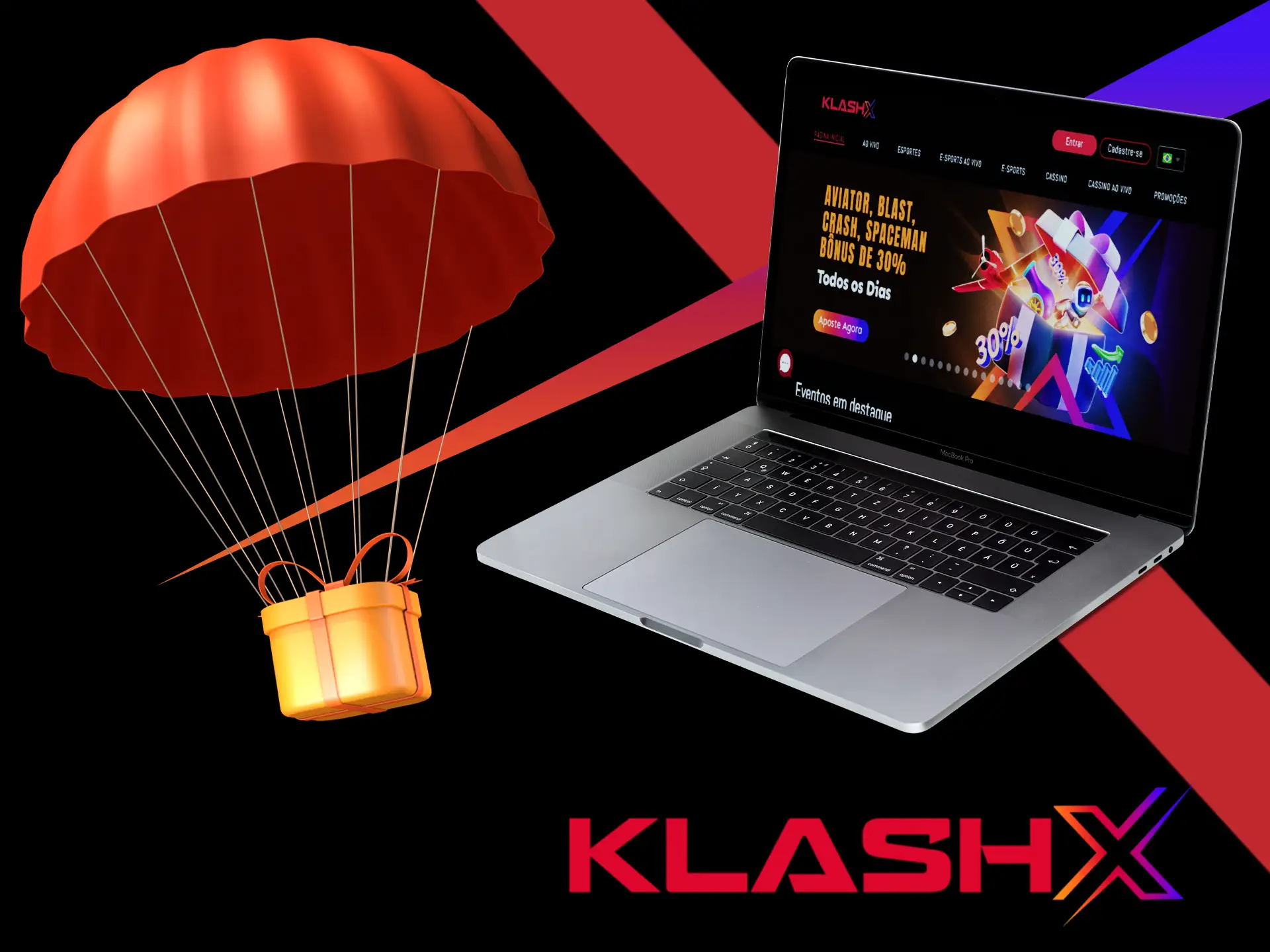 Se você perder após as primeiras apostas, ganhe uma tentativa grátis no KlashX.