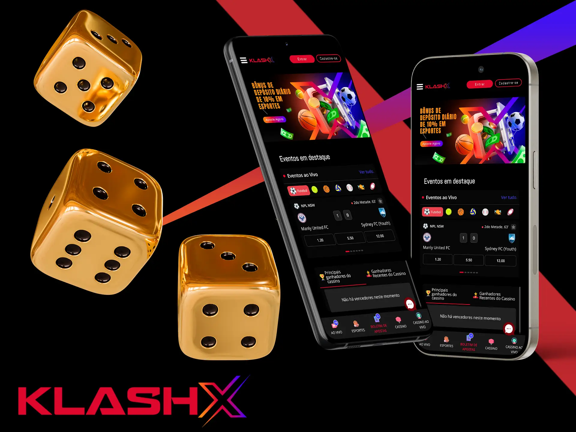Você pode fazer apostas diretamente do navegador do seu smartphone na KlashX Platorm.