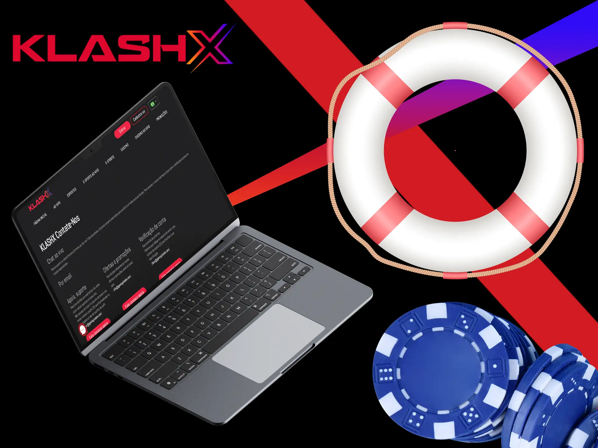 Você poderá obter ajuda especializada no KlashX 24 horas por dia, 7 dias por semana.