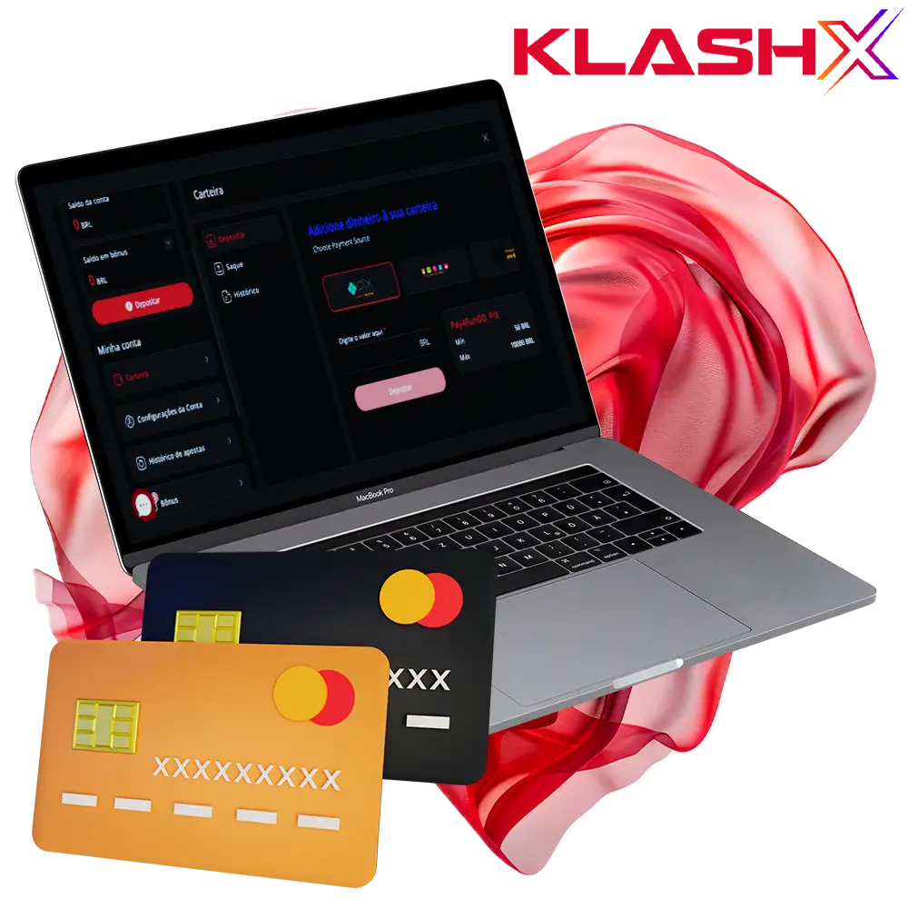 Você encontrará uma série de sistemas de pagamento disponíveis no Brasil no site da KlashX.