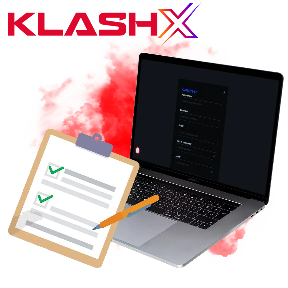 Os usuários do Brasil poderão criar uma conta na plataforma KlashX em minutos.